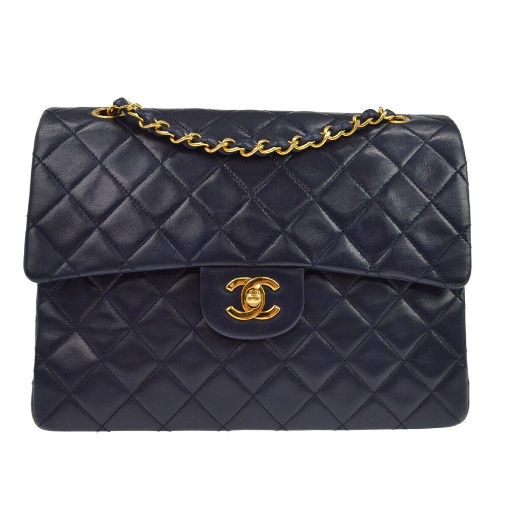 Chanel Vintage Classic Double Flap Quilted Lambskin Medium